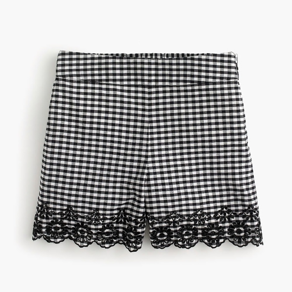 NWT J. Crew Women's Gingham Pull On Shorts